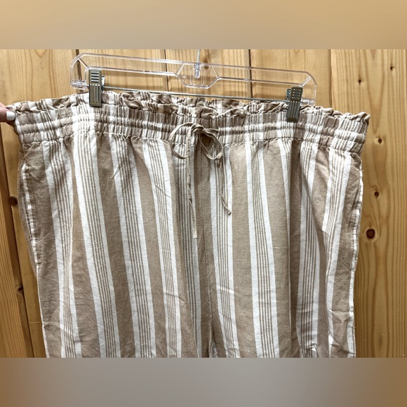 Madewell Smocked Huston Pull-On Crop Wide Leg Pants 2X - Picture 3 of 8